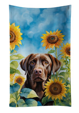Load image into Gallery viewer, Labrador Retriever in Sunflowers Kitchen Towel