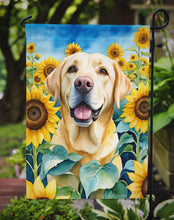Load image into Gallery viewer, Labrador Retriever in Sunflowers Garden Flag – Bright Dog-Themed Yard Decor