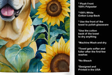 Load image into Gallery viewer, Labrador Retriever in Sunflowers Kitchen Towel