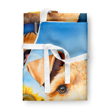 Load image into Gallery viewer, Lakeland Terrier in Sunflowers Apron – Artist-Designed Kitchen, BBQ &amp; Craft Apron