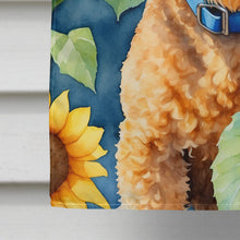 Load image into Gallery viewer, Lakeland Terrier in Sunflowers House Flag