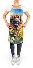 Load image into Gallery viewer, Leonberger in Sunflowers Apron – Artist-Designed Kitchen, BBQ &amp; Craft Apron