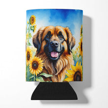Load image into Gallery viewer, Leonberger in Sunflowers Can or Bottle Hugger