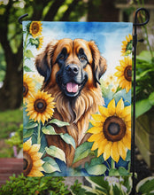 Load image into Gallery viewer, Leonberger in Sunflowers Garden Flag – Bright Dog-Themed Yard Decor