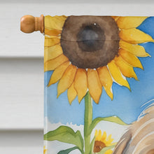 Load image into Gallery viewer, Lhasa Apso in Sunflowers House Flag