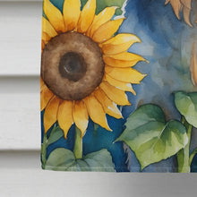 Load image into Gallery viewer, Lhasa Apso in Sunflowers House Flag