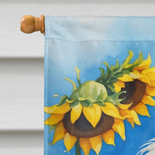 Load image into Gallery viewer, Maltese in Sunflowers House Flag