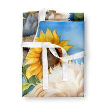 Load image into Gallery viewer, Maltipoo in Sunflowers Apron – Artist-Designed Kitchen, BBQ &amp; Craft Apron