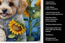 Load image into Gallery viewer, Maltipoo in Sunflowers Kitchen Towel