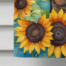 Load image into Gallery viewer, Manchester Terrier in Sunflowers House Flag