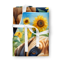 Load image into Gallery viewer, Mastiff in Sunflowers Apron – Artist-Designed Kitchen, BBQ &amp; Craft Apron
