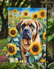 Load image into Gallery viewer, Mastiff in Sunflowers Garden Flag – Bright Dog-Themed Yard Decor