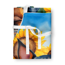 Load image into Gallery viewer, Miniature Pinscher in Sunflowers Apron – Artist-Designed Kitchen, BBQ &amp; Craft Apron
