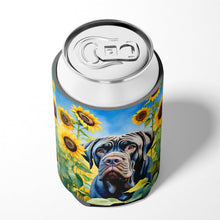 Load image into Gallery viewer, Neapolitan Mastiff in Sunflowers Can or Bottle Hugger