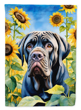 Load image into Gallery viewer, Neapolitan Mastiff in Sunflowers Garden Flag – Bright Dog-Themed Yard Decor