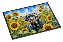Load image into Gallery viewer, Neapolitan Mastiff in Sunflowers Doormat Front Door Mat Indoor Outdoor Rugs for Entryway, Non Slip Washable Low Pile, 24H X 36W