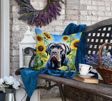 Load image into Gallery viewer, Neapolitan Mastiff in Sunflowers Throw Pillow