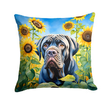 Load image into Gallery viewer, Neapolitan Mastiff in Sunflowers Throw Pillow