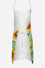 Load image into Gallery viewer, Newfoundland in Sunflowers Apron – Artist-Designed Kitchen, BBQ &amp; Craft Apron