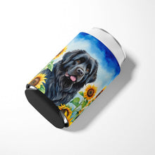 Load image into Gallery viewer, Newfoundland in Sunflowers Can or Bottle Hugger