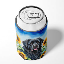 Load image into Gallery viewer, Newfoundland in Sunflowers Can or Bottle Hugger
