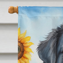 Load image into Gallery viewer, Newfoundland in Sunflowers House Flag
