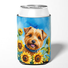 Load image into Gallery viewer, Norfolk Terrier in Sunflowers Can or Bottle Hugger