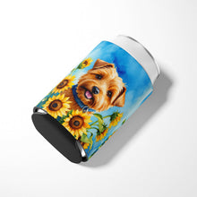 Load image into Gallery viewer, Norfolk Terrier in Sunflowers Can or Bottle Hugger