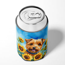 Load image into Gallery viewer, Norfolk Terrier in Sunflowers Can or Bottle Hugger