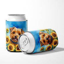 Load image into Gallery viewer, Norfolk Terrier in Sunflowers Can or Bottle Hugger