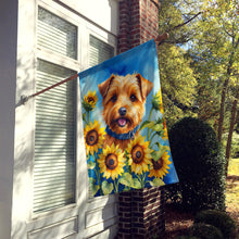 Load image into Gallery viewer, Norfolk Terrier in Sunflowers House Flag