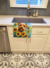 Load image into Gallery viewer, Norfolk Terrier in Sunflowers Kitchen Towel