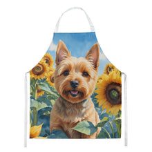 Load image into Gallery viewer, Norwich Terrier in Sunflowers Apron – Artist-Designed Kitchen, BBQ &amp; Craft Apron