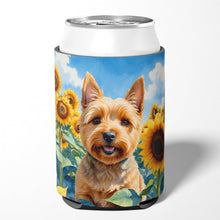 Load image into Gallery viewer, Norwich Terrier in Sunflowers Can or Bottle Hugger
