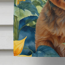 Load image into Gallery viewer, Norwich Terrier in Sunflowers House Flag