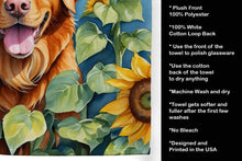 Load image into Gallery viewer, Nova Scotia Duck Toller in Sunflowers Kitchen Towel