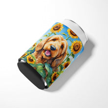 Load image into Gallery viewer, Otterhound in Sunflowers Can or Bottle Hugger