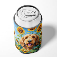 Load image into Gallery viewer, Otterhound in Sunflowers Can or Bottle Hugger