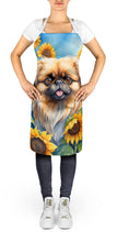 Load image into Gallery viewer, Pekingese in Sunflowers Apron – Artist-Designed Kitchen, BBQ &amp; Craft Apron