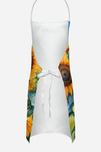 Load image into Gallery viewer, Pointer in Sunflowers Apron – Artist-Designed Kitchen, BBQ &amp; Craft Apron