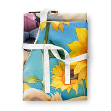 Load image into Gallery viewer, Pomeranian in Sunflowers Apron – Artist-Designed Kitchen, BBQ &amp; Craft Apron