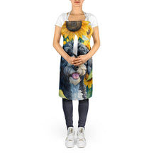 Load image into Gallery viewer, Portuguese Water Dog in Sunflowers Apron – Artist-Designed Kitchen, BBQ &amp; Craft Apron