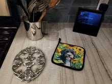 Load image into Gallery viewer, Portuguese Water Dog in Sunflowers Pot Holders - Set of 2 Decorative Kitchen Helpers | Made in the USA