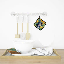 Load image into Gallery viewer, Portuguese Water Dog in Sunflowers Pot Holders - Set of 2 Decorative Kitchen Helpers | Made in the USA