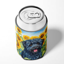 Load image into Gallery viewer, Puli in Sunflowers Can or Bottle Hugger
