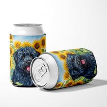 Load image into Gallery viewer, Puli in Sunflowers Can or Bottle Hugger