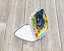 Load image into Gallery viewer, Puli in Sunflowers Compact Mirror – Stylish Purse Mirror with Artistic Covers