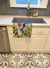 Load image into Gallery viewer, Rat Terrier in Sunflowers Kitchen Towel