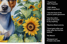 Load image into Gallery viewer, Rat Terrier in Sunflowers Kitchen Towel