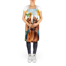 Load image into Gallery viewer, Redbone Coonhound in Sunflowers Apron – Artist-Designed Kitchen, BBQ &amp; Craft Apron